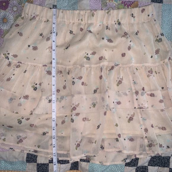 Free People Pale Yellow Floral Skirt - Picture 4 of 5